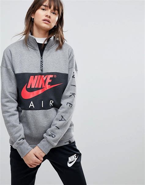 nike air pullover mit reißverschluss